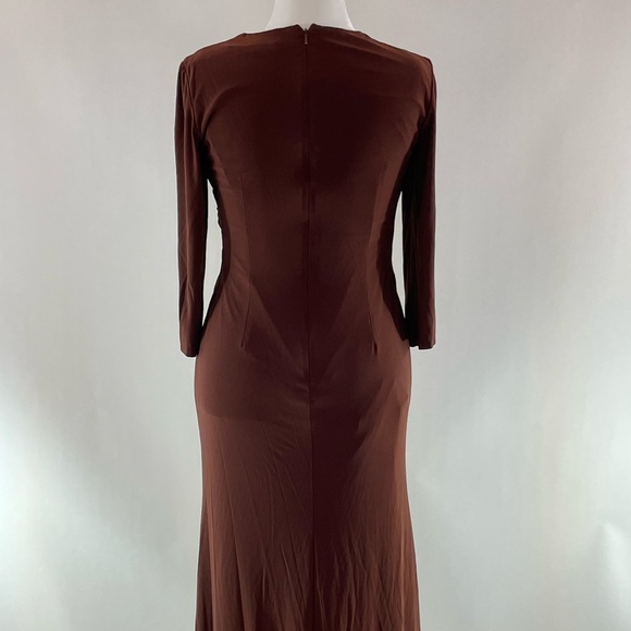 Ieena for Mac Duggal Keyhole Draped Gown, 8 (flaw) - Picture 8 of 12